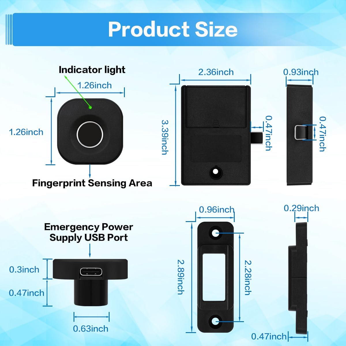 MyWhome Fingerprint Cabinet & Drawer Lock™